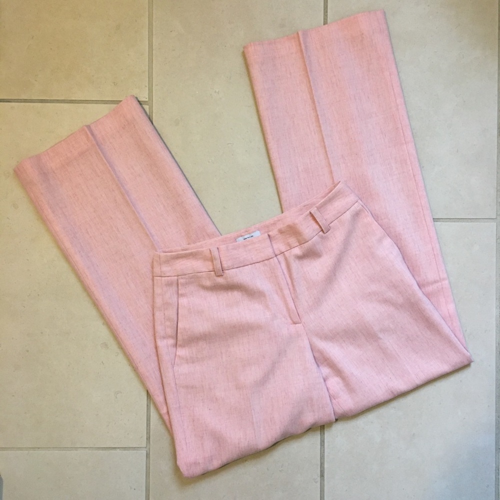 Ann Taylor LOFT Pink Flecked Wool Dress Pants